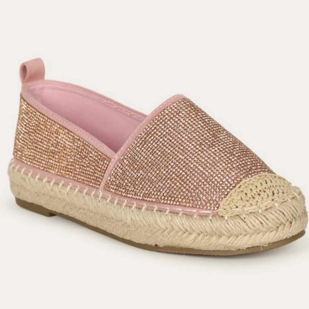CAPE ROBBIN Brena Takes the Cake Rhinestone Espadrilles Pink women's footwear - Picture 8 of 11